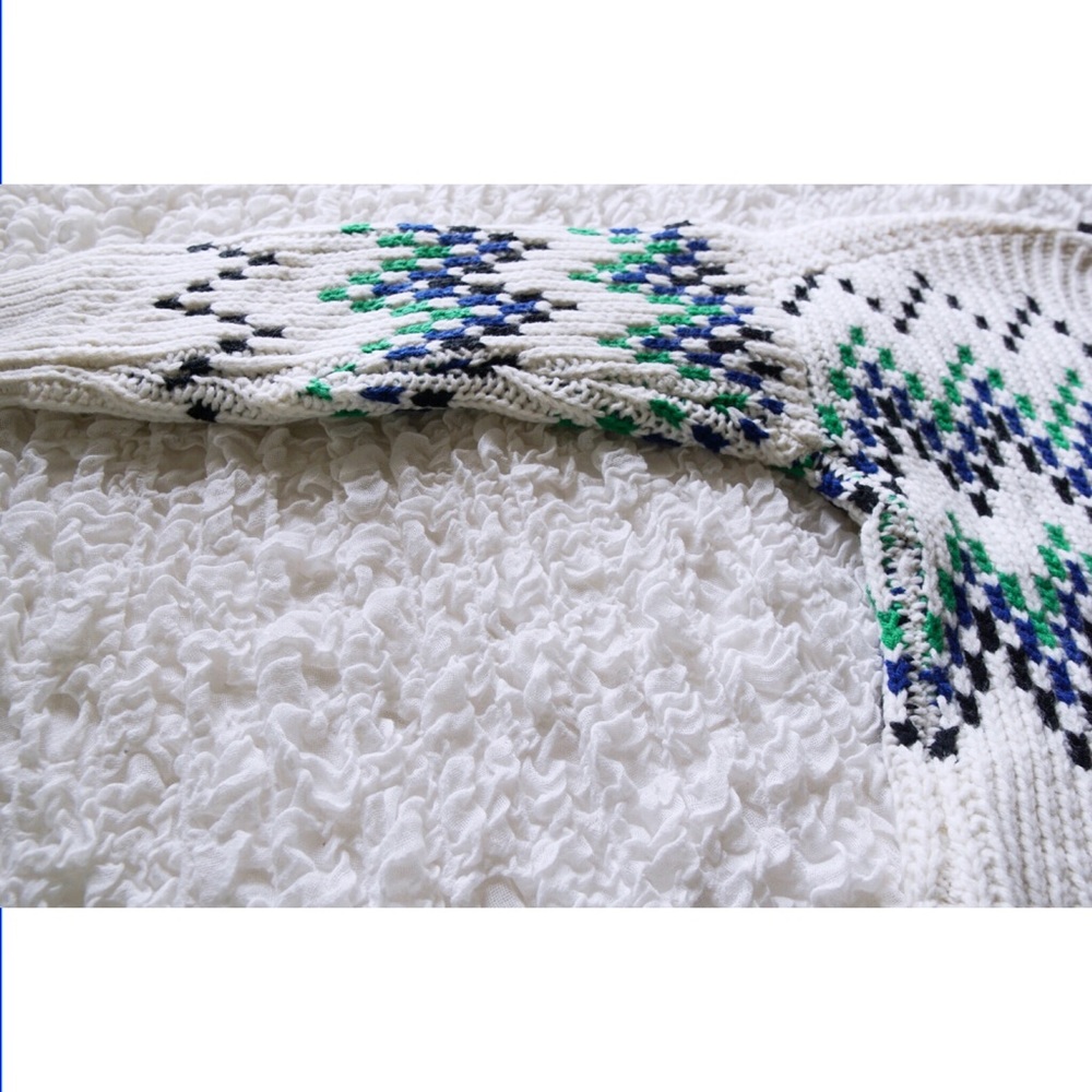 MAJE Massimo Chevron Chunky Rib-Knit Sweater - Picture 7 of 13